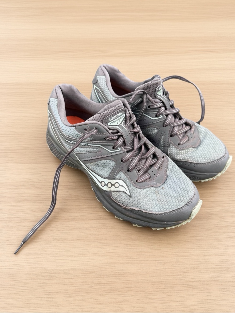 Saucony Cohesion Women’s Running Shoes Gray Mint Size 8
